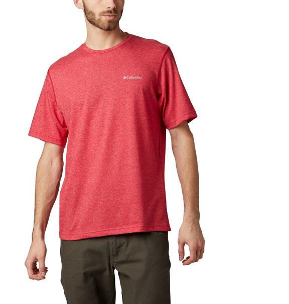 Columbia Thistletown Park T-Shirt Red For Men's NZ48250 New Zealand